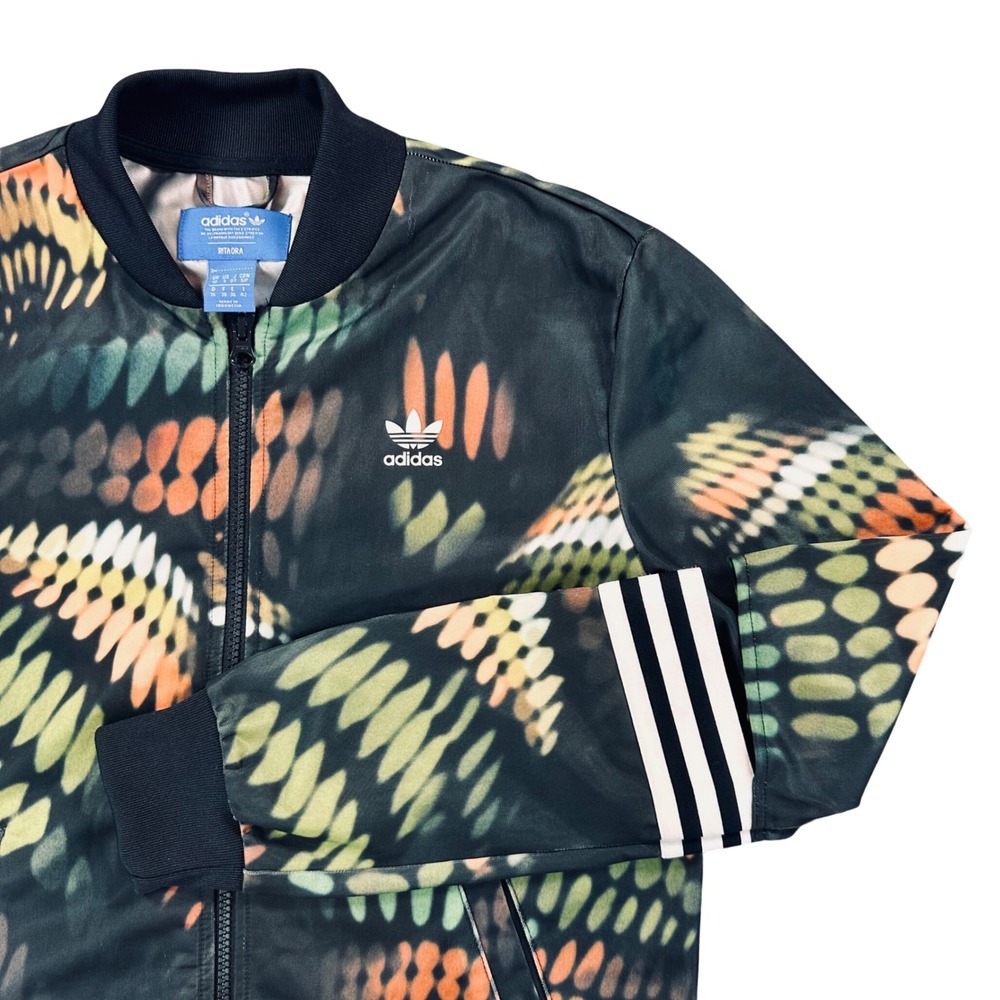 Adidas Originals x Rita Ora Artistic Lights Cut Out Track Jacket Womens S Rare